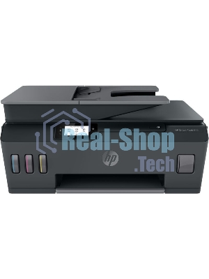 МФУ струйное HP Smart Tank 615 AiO (Y0F71A), A4, цветной, печ. до 22 стр/мин. (ч/б) до 16 стр/мин. (цвет), скан. до 5 стр/мин. (ч/б) 3 стр/мин. (цвет), 1200 x 1200 dpi (ч/б печать, скан.) 1200 x 4800 dpi (печать цвет), USB, Wi-Fi, BlueTooth, Air Print, Mopria