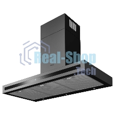 Вытяжка каминная Korting KHC 9877 N черный, 89.8 см, 850 куб. м/ч, 54 дБ