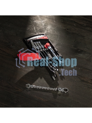 Набор ключей комбинированных Matrix, трещоточных шарнирных 6шт