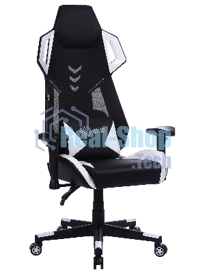 Кресло Cactus CS-CHR-090BLW черный, экокожа