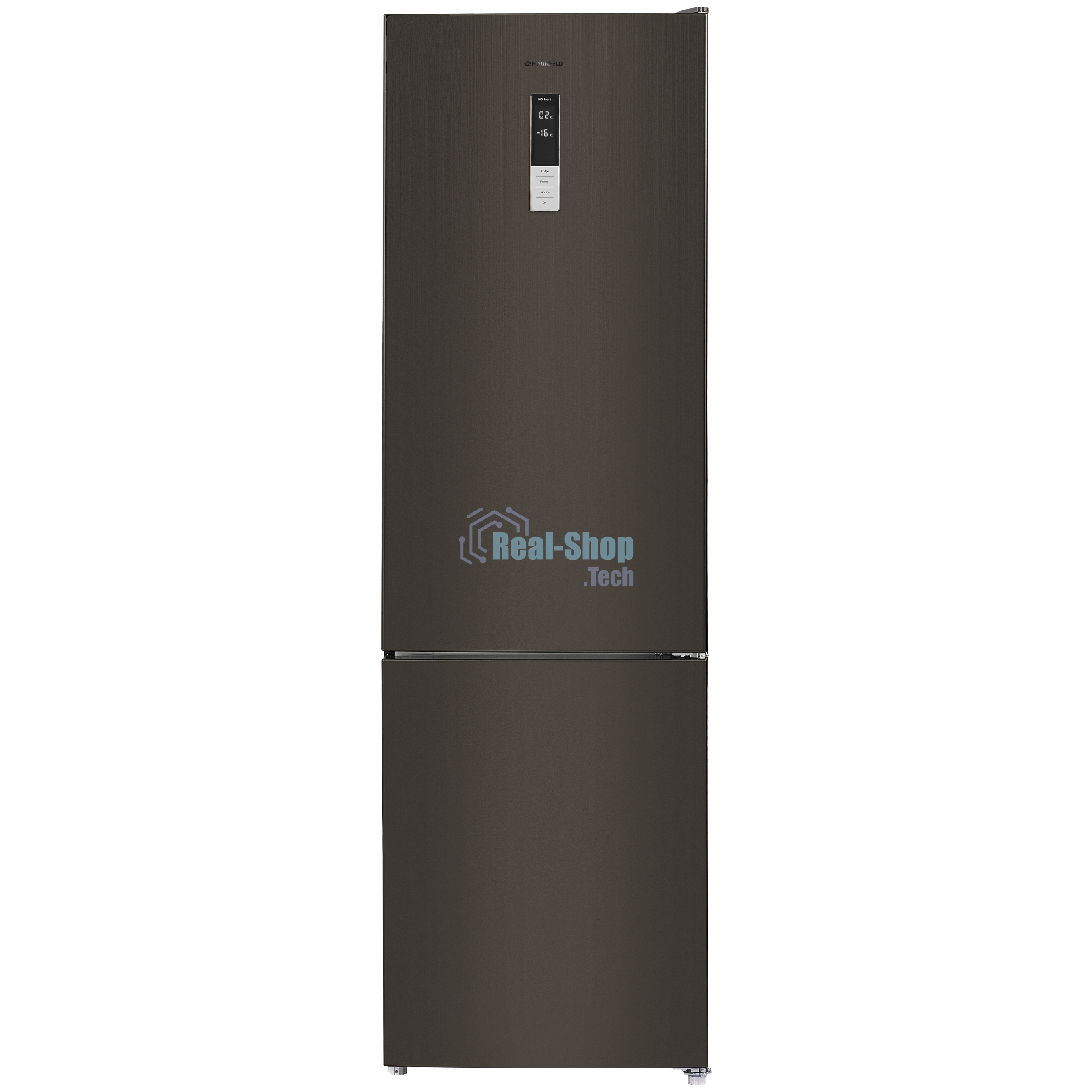 Холодильник Maunfeld MFF200NFSB10 Inverter черный двухкамерный 271/106 л морозилка снизу, NoFrost