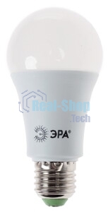 Лампа светодиодная ЭРА A60-15W-840-E27 R (диод груша 15Вт нейт E27) (10/100/1500)