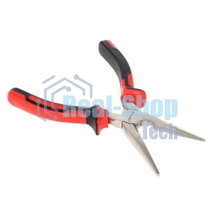 Длинногубцы Matrix NICKEL 17168 200 мм, прямые никелированные, двухкомпонентные рукоятки