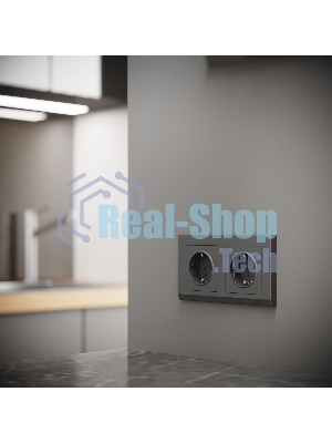 Рамка на 2 поста WERKEL Stark (графит матовый) W0021864