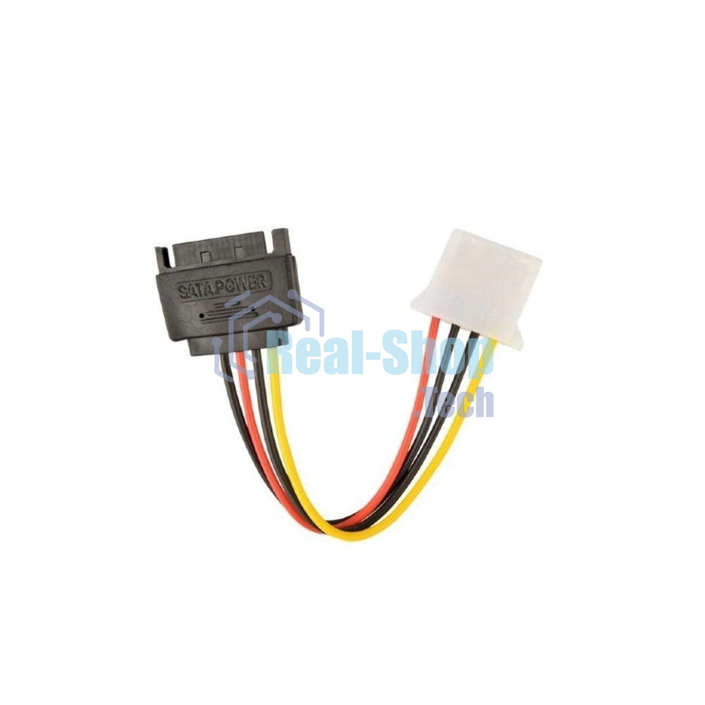 Кабель питания SATA Cablexpert CC-SATA-PS-M, 15 см, sata 15pin/molex 4pin, пакет