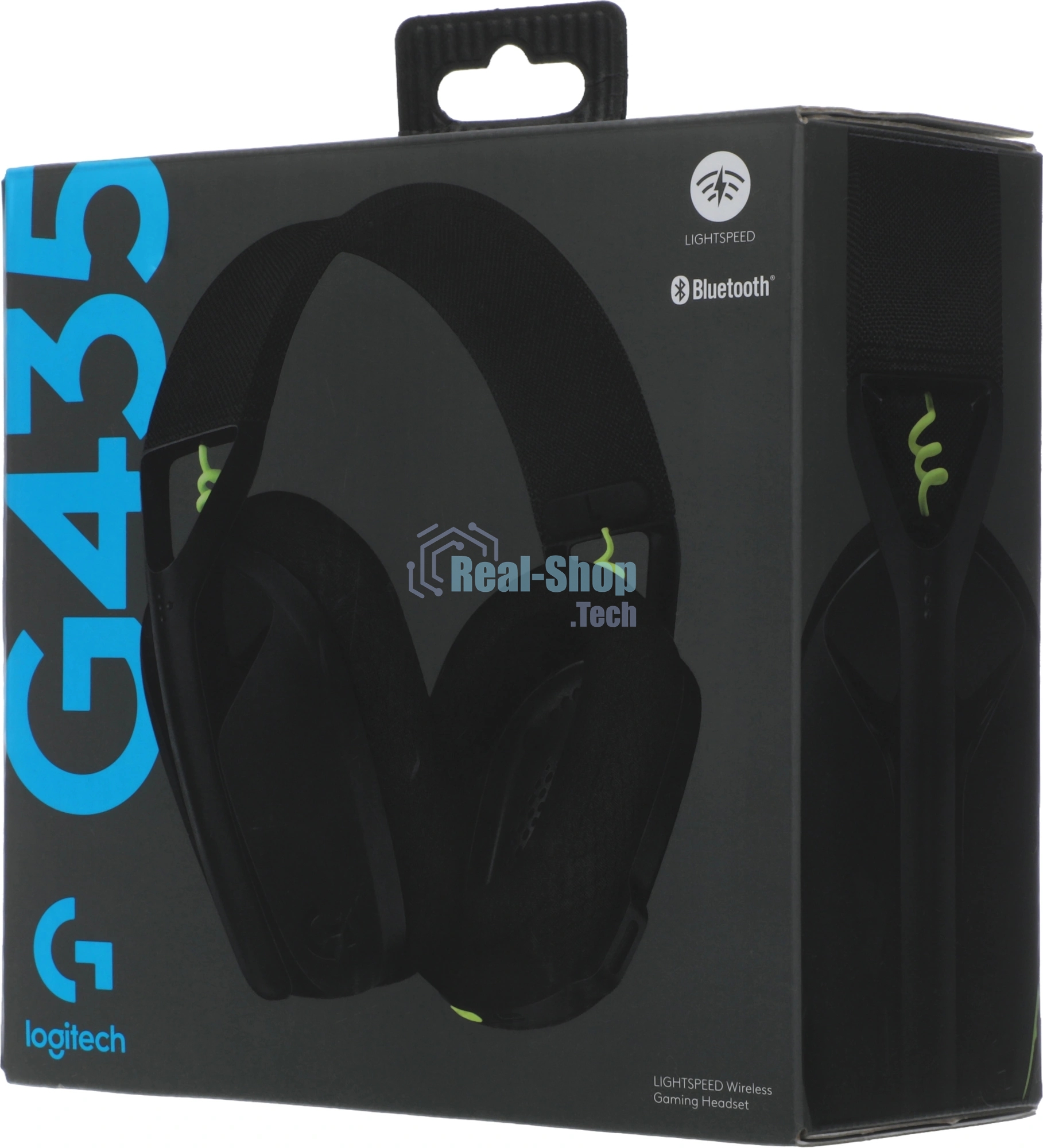 Гарнитура Logitech G435 чёрный-жёлтый, беспроводная, радиоканал, до 18 ч