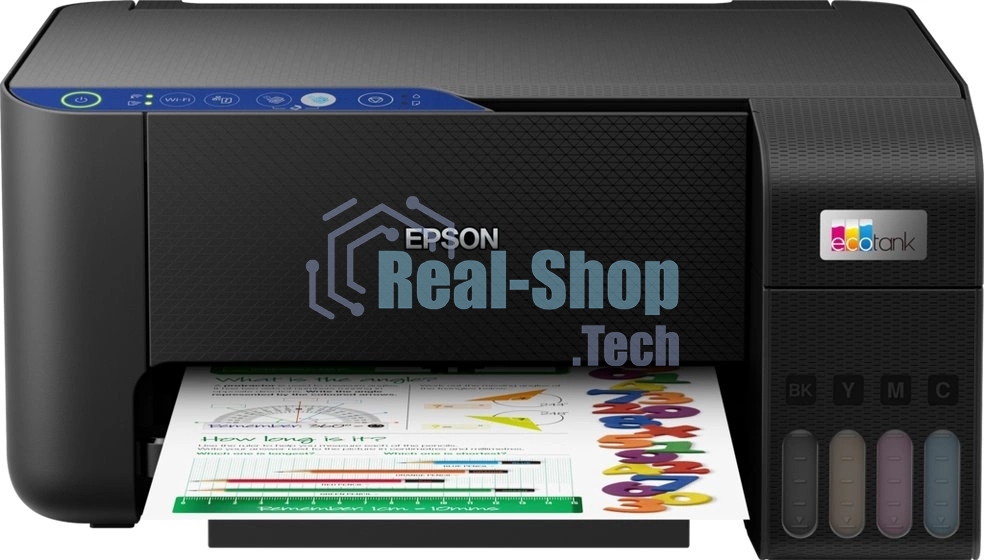 МФУ струйное Epson EcoTank L3251 (C11CJ67419/C11CJ67302/C11CJ67518), A4, цветное, печ. до 33 стр/мин. (ч/б) до 15 стр/мин. (цвет), скан. до 5 стр/мин., 5760 x 1440 dpi (печать) 1200x2400dpi (скан.), USB, Wi-Fi