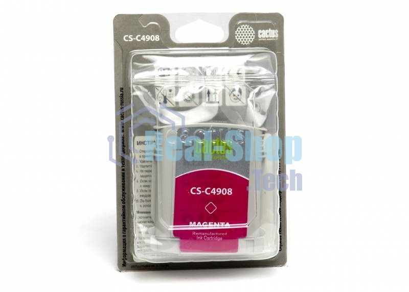 Картридж струйный Cactus CS-C4908 №940 пурпурный (30 мл) для HP OfficeJet PRO 8000/8500