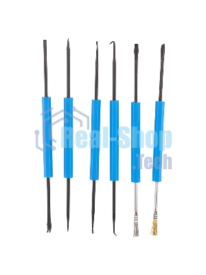 Набор монтажного инструмента для пайки Rexant, 6 предметов