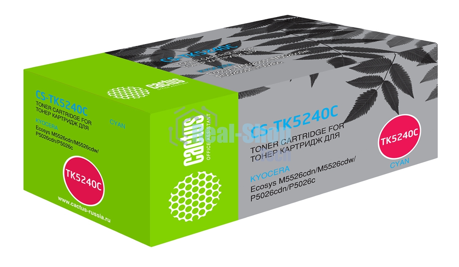 Картридж лазерный Cactus CS-TK5240C голубой (3000 стр.) для Kyocera Ecosys M5526cdn/M5526cdw/P5026cdn/P5026cdw