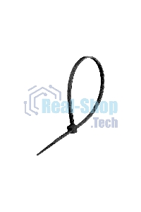 Стяжка (хомут) нейлоновая ExeGate EX293136RUS CV66-400x7.5B (нейлон 6.6, 400x7.5 мм, неоткрывающаяся, halogen free, -40°C - +85°C, черная, 100 шт)