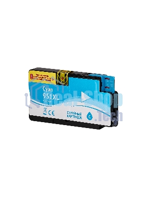 Картридж струйный Sakura CN046AE (№951XL Cyan) для HP, голубой, 26 мл., 1500 к.