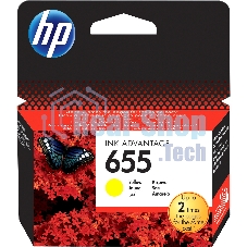 Картридж струйный HP 655 CZ112AE желтый для HP DJ IA 3525/4615/4625/5525/6525 (600 стр.)
