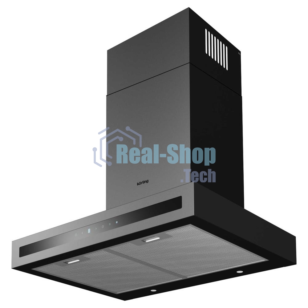 Вытяжка каминная Korting KHC 6877 N черный, 59.8 см, 850 куб. м/ч, 54 дБ