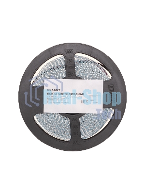 Лента светодиодная Rexant 12В, SMD2835, 19,2Вт/м, 240 LED/м, 4000K, 10мм, 5м,IP20