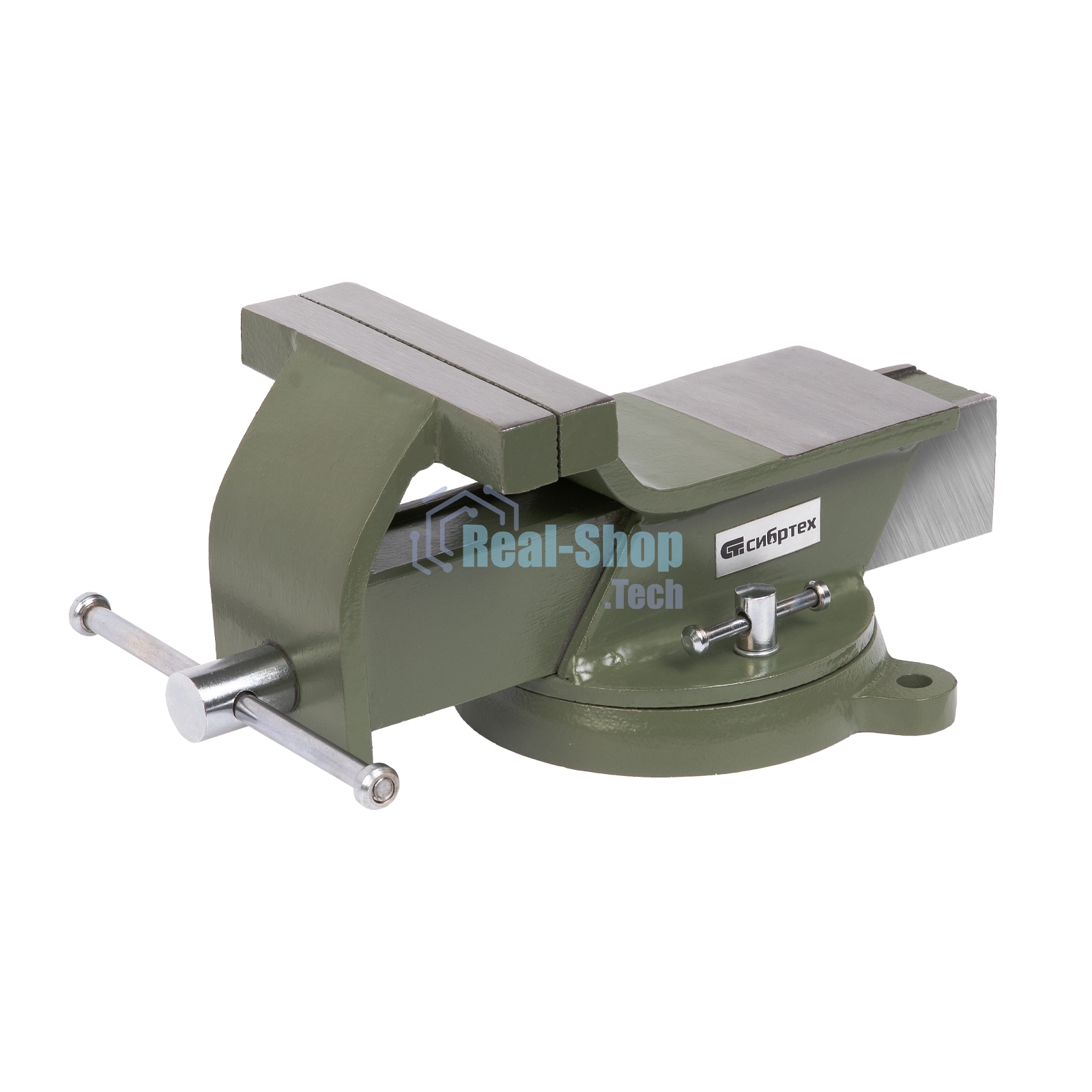 Тиски слесарные Сибртех 125 мм, стальные, поворотные