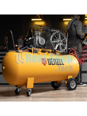 Компрессор воздушный Denzel BCI3000-T/200 рем. привод, 3,0 кВт, 200 литров, 530 л/мин