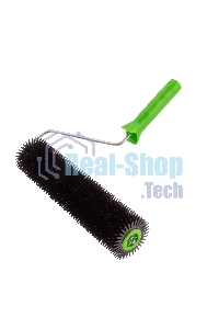 Валик игольчатый для наливных полов с ручкой Сибртех, острая игла, 300 мм