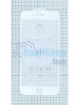 Защитное стекло 6D для Apple iPhone 6/6S белый