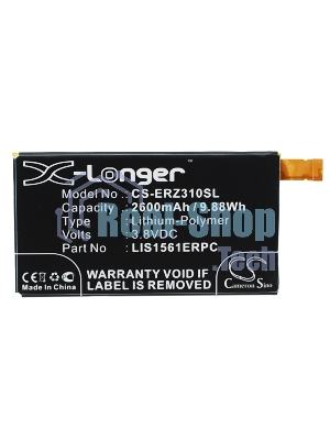 Аккумулятор CameronSino CS-ERZ310SL LIS1561ERPC для Sony Xperia Z3 Compact D5803 LTE 3.8V, 2600mAh, 9.88Wh