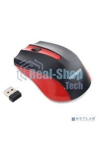 Мышь беспроводная Гарнизон GMW-430R красный, 1200 dpi, радиоканал, USB, кнопки - 3