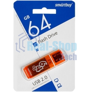 Флешка USB Smartbuy 64 Gb USB Smartbuy Glossy series черный (SB64 GbGS-K)