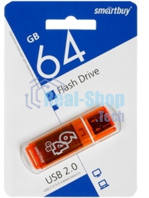 Флешка USB Smartbuy 64 Gb USB Smartbuy Glossy series черный (SB64 GbGS-K)