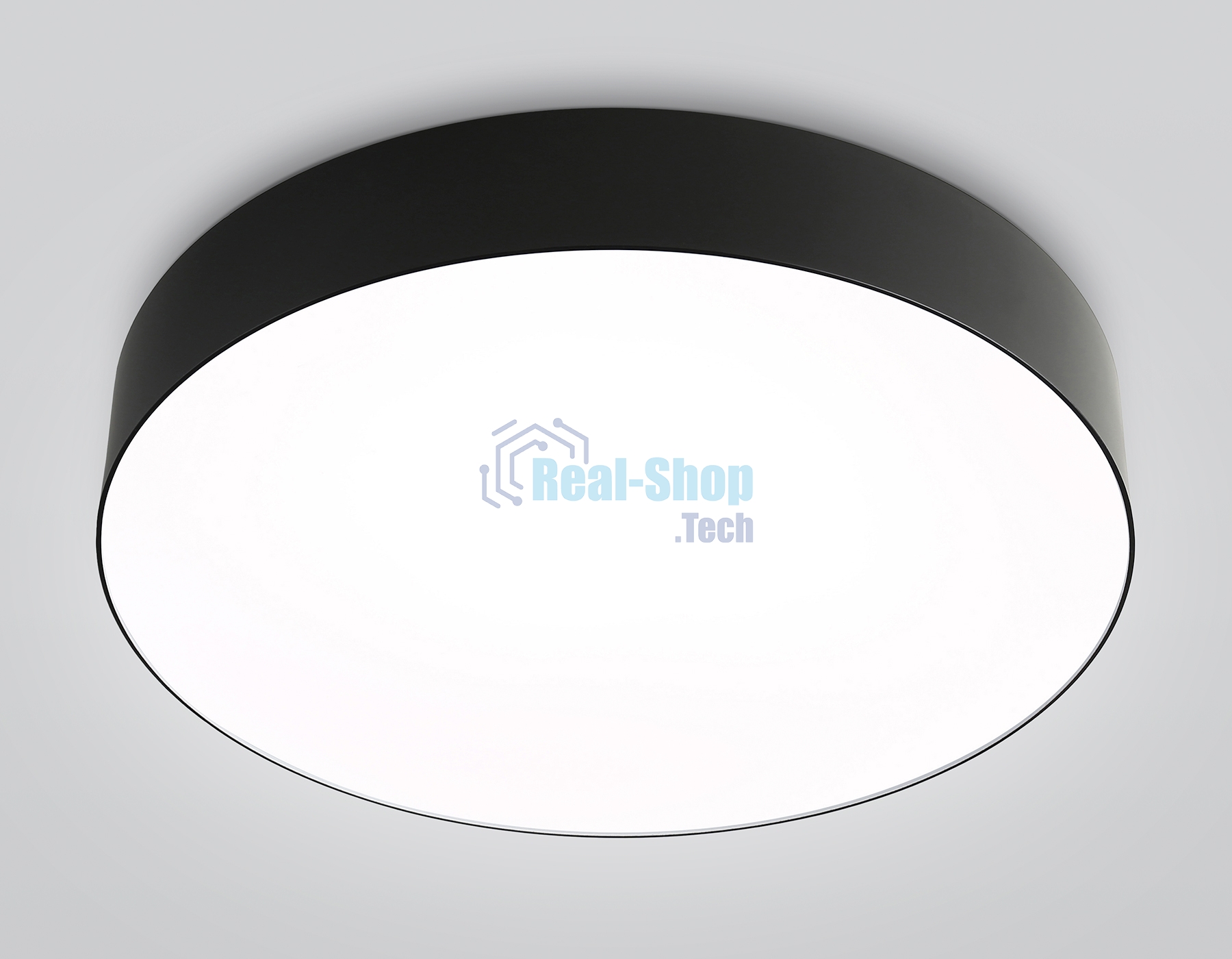 Потолочный светодиодный светильник Ambrella light FZ1365 BK черный IP20 60W 3000-6500K 490*80 (ПДУ ИК)