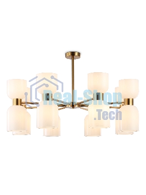 Люстра Ambrella light LH56095/16 BS/FR латунь/белый матовый E14*16 max 40W D860*510