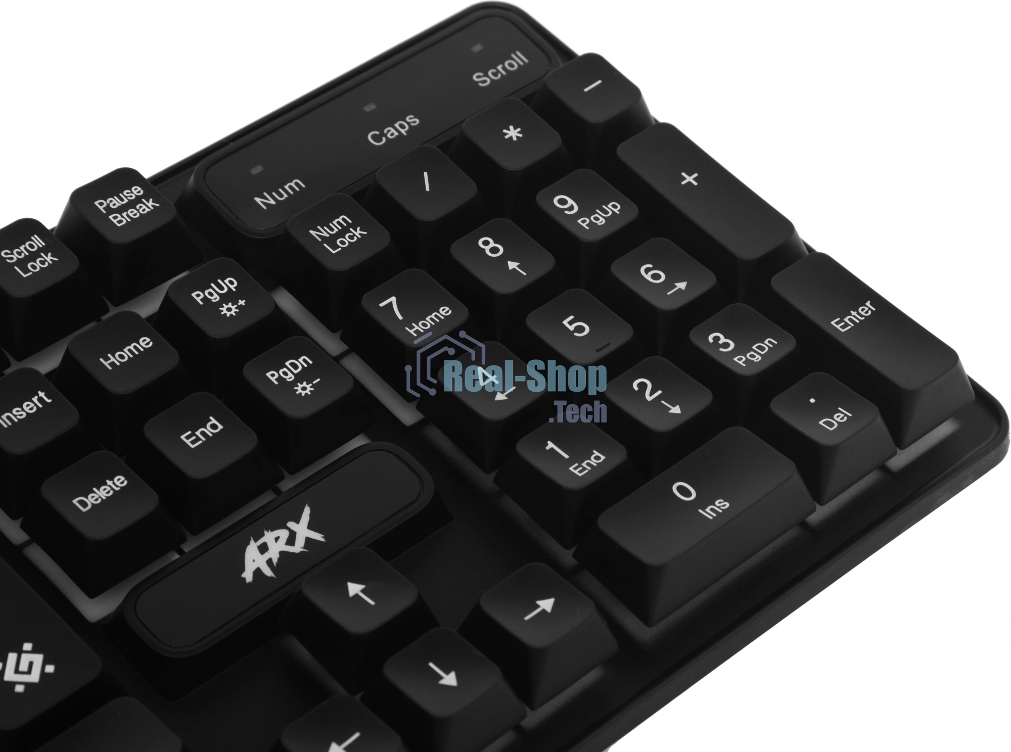 Клавиатура проводная Defender Arx GK-196L RU, USB, черный