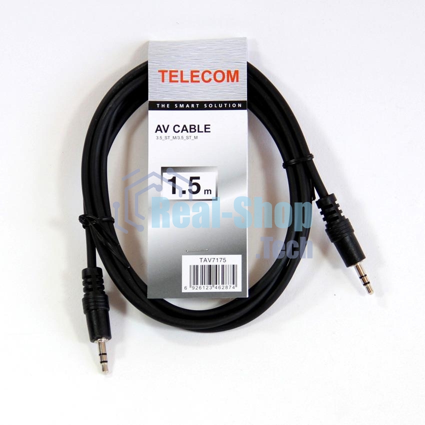 Кабель соединительный Telecom 3.5 Jack (M) - 3.5 Jack (M), стерео, аудио, 1.5м TAV7175-1.5M