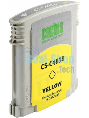Картридж струйный Cactus CS-C4838 желтый (29 мл) для №11 HP 2000/2500/1000/1100/1200