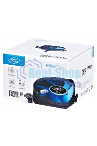 Кулер для процессора DEEPCOOL THETA 9 PWM черный/синий, 92 мм, алюминий, 3200 об/мин, 41.3 дБ, 4 pin, 95 Вт, 46.5 мм