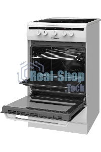 Плита электрическая Hansa FCCW54002 белый, конфорок 4 шт, духовка 68 л, 50 см x 85 см x 60 см