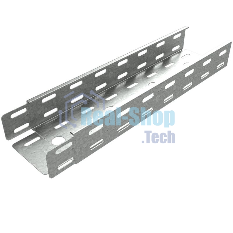 Лоток листовой перфорированный 150х50 L3000 сталь 0.55мм LP50х150х0.55 