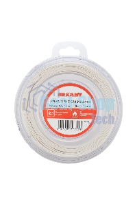 Трубка термоусаживаемая Rexant 8.0/4.0мм белый ролик 2.44 м