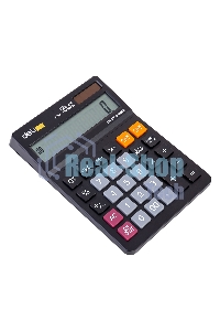 Калькулятор настольный Deli EM01420 черный 12-разр.