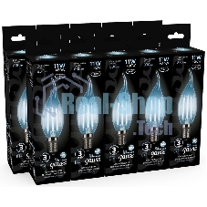 Лампа светодиодная Gauss Filament Свеча на ветру 11W 830lm 4100К Е14 LED