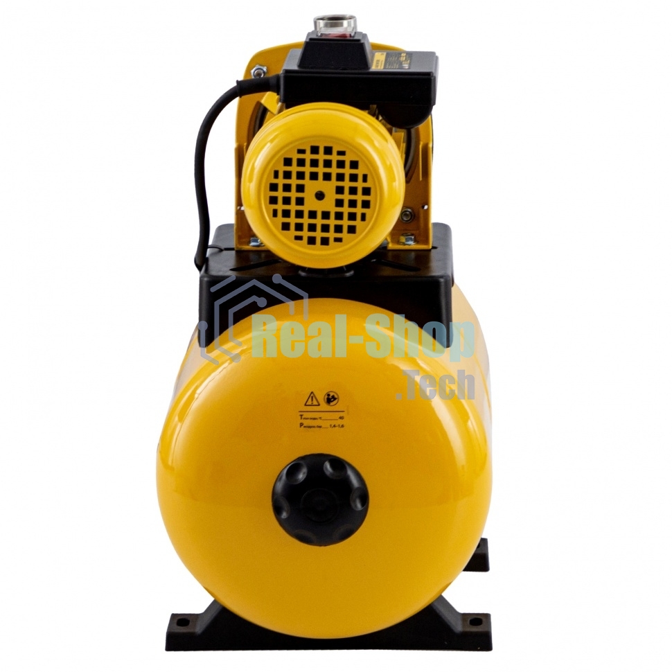 Насосная станция Denzel PS1000X, 1000 Вт, 3500 л/ч, ресивер 24 л, подъем 44 м, нержавейка