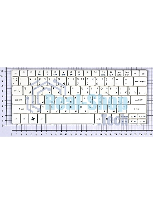 Клавиатура для ноутбука Acer Aspire One 751 1410 1810T Ferrari one белый