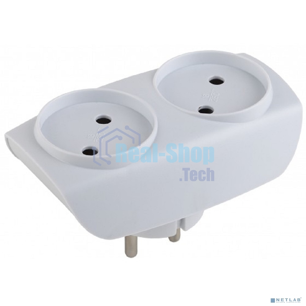 Разветвитель ЭРА C0045520 SP-2-W белый 2гн, без заземл