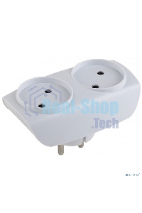 Разветвитель ЭРА C0045520 SP-2-W белый 2гн, без заземл