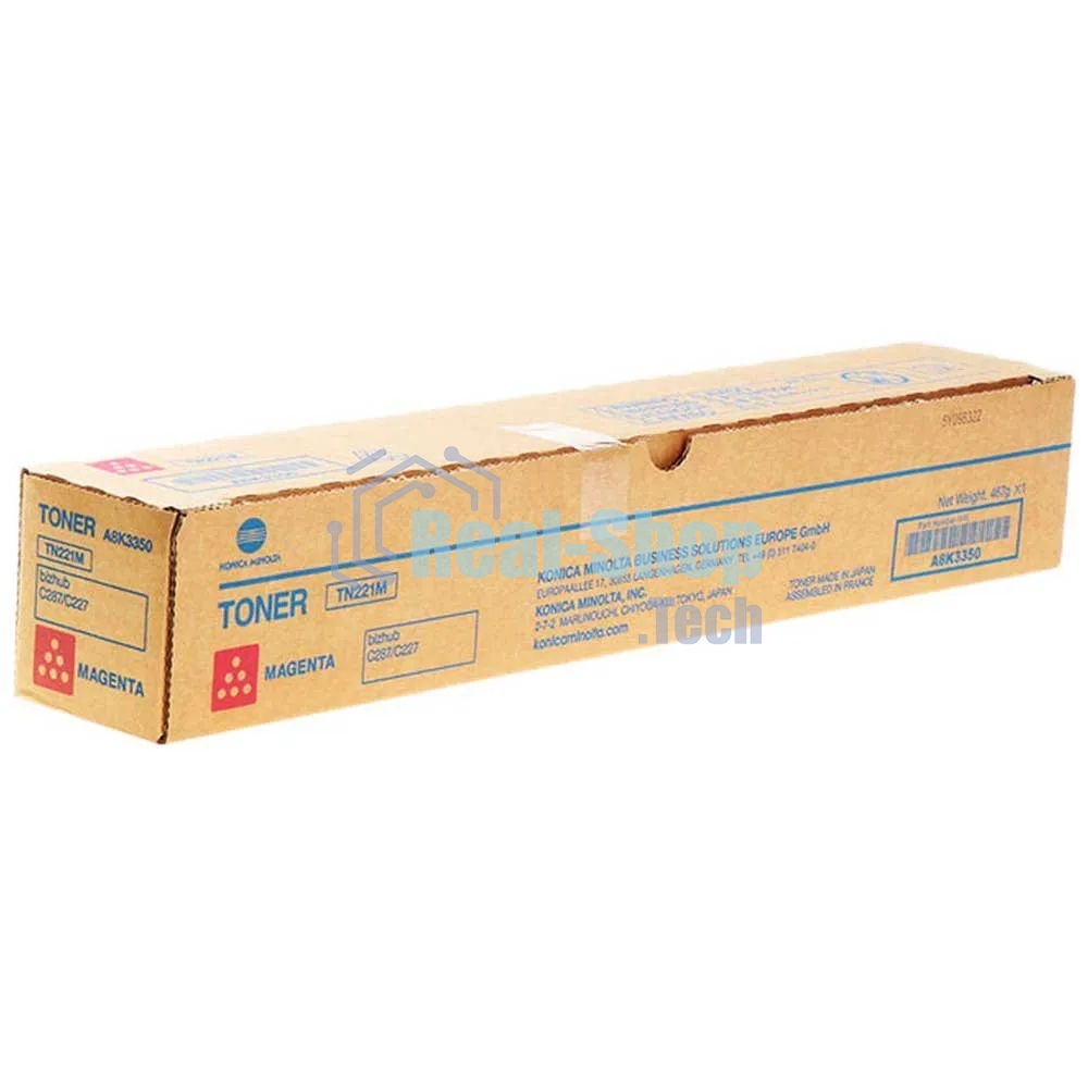 Тонер-картридж Konica-Minolta TN-221M пурпурный, для bizhub C227/C287