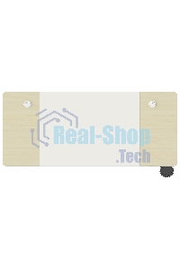 Стол компьютерный Cactus CS-EDL-WWD столешница МДФ дуб молочный каркас белый