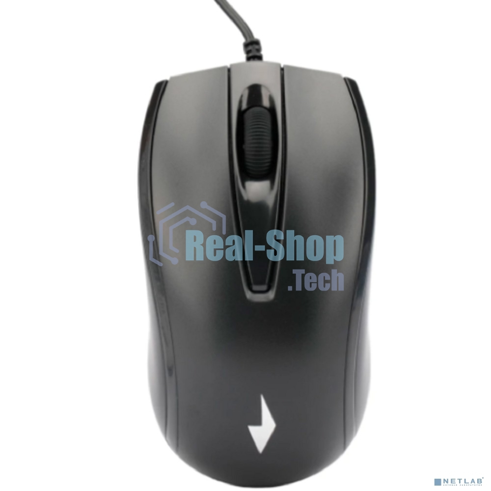 Мышь проводная Gembird MOP-110 черный, 1000 dpi, USB, кнопки - 3