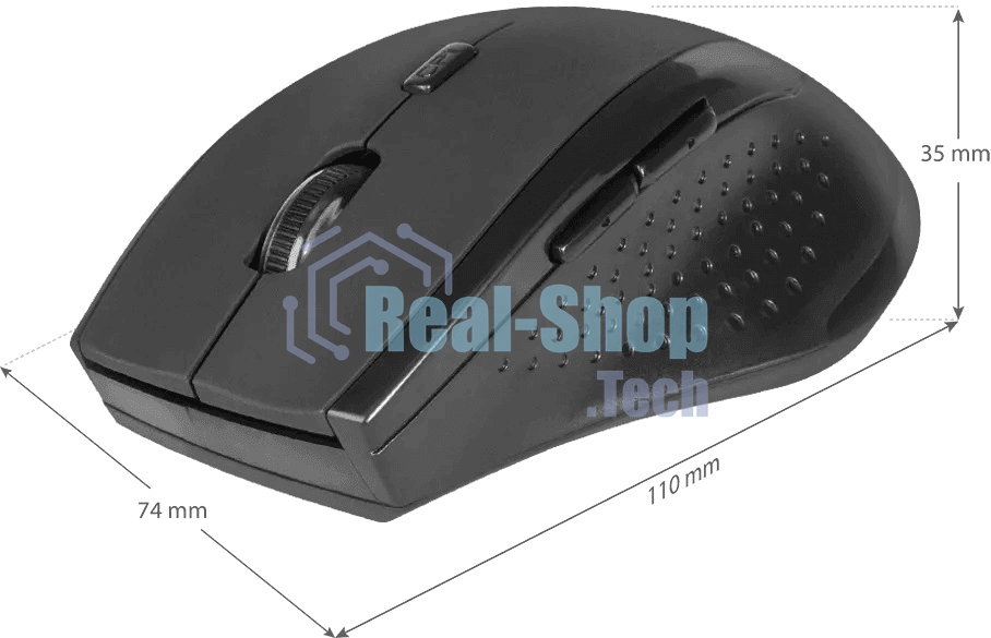 Мышь беспроводная Defender Accura MM-365 черный, 1600 dpi, радиоканал, USB, кнопки - 6