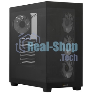 Компьютерный корпус Ocypus Gaммa C72 BK ARGB ATX/win/black/4 ARGB fans/no PSU/Tempered Glass