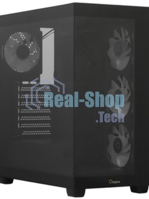 Компьютерный корпус Ocypus Gaммa C72 BK ARGB ATX/win/black/4 ARGB fans/no PSU/Tempered Glass