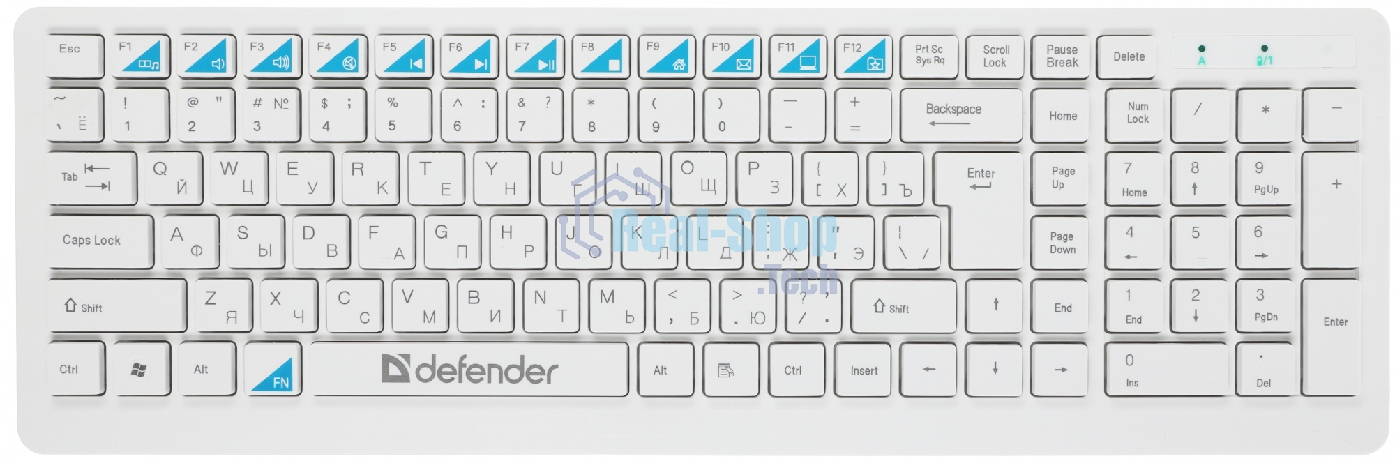 Комплект клавиатура+мышь Defender Skyline 895 беспроводной, USB, 2000 DPI, белый