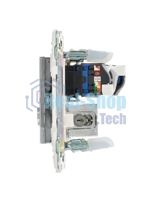 SKANDY Розетка двойная TV+RJ45 кат.6 SK-A15N никель | SK-AK20-2-K50 | IEK
